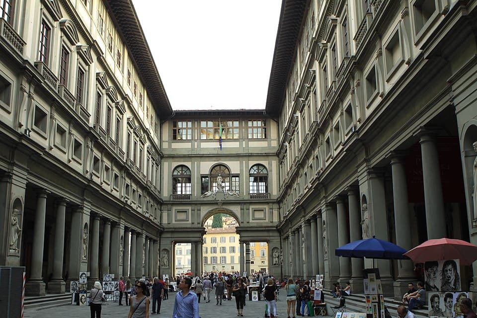Patio de la Galería Uffizi